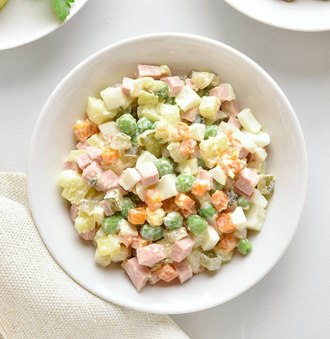 Traditional Eastern European Potato Salad " Olivier " | Little Bee